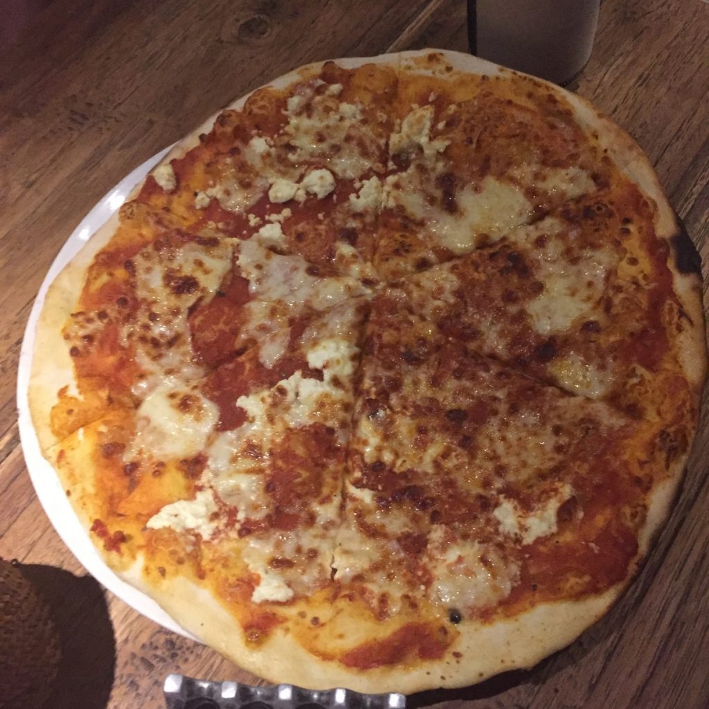 Sorry for the bad picture guys, wwas so excited to try it out! Here's the four cheese pizza at 