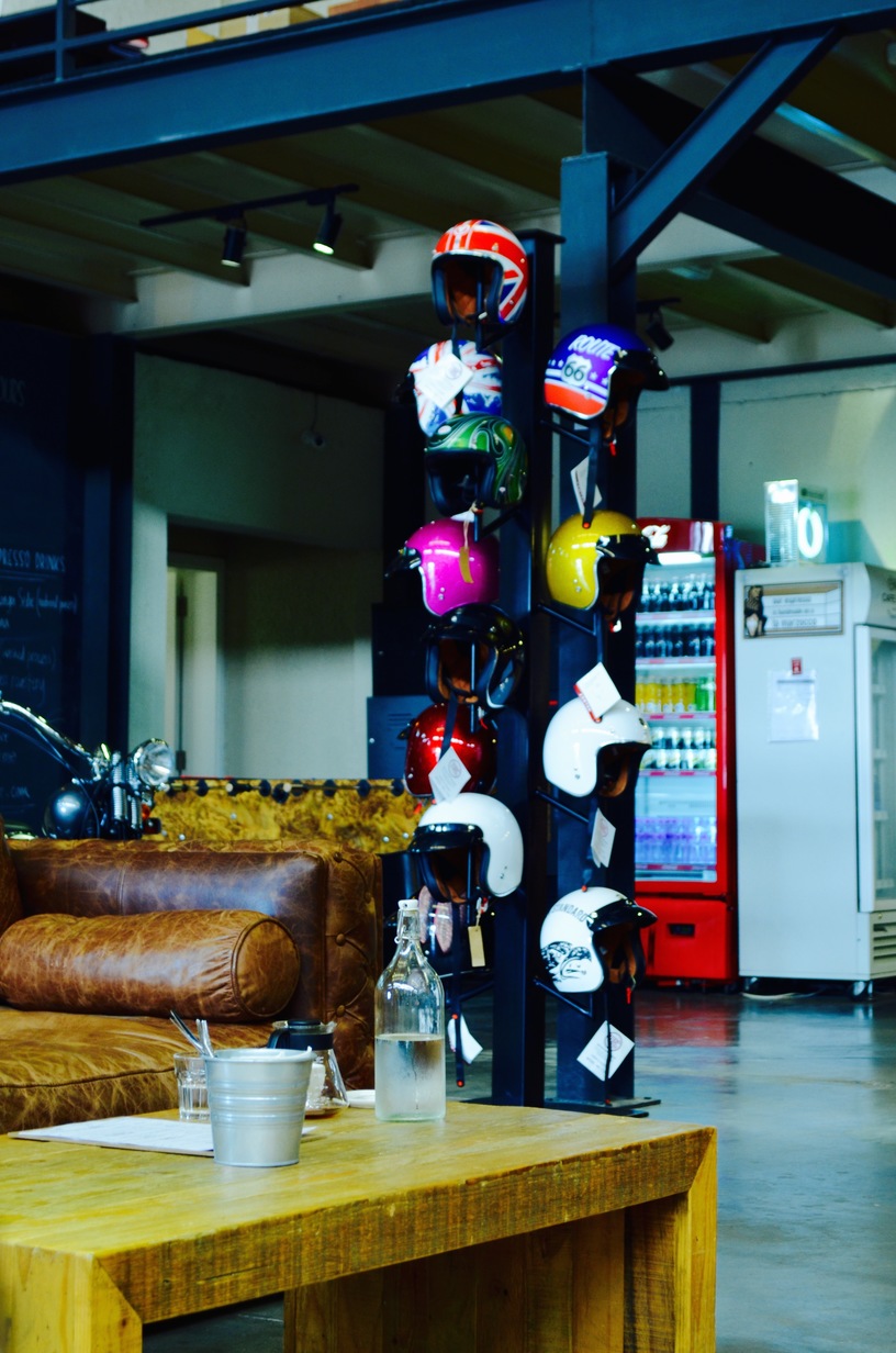 Helmets galore|Cafe RIDER