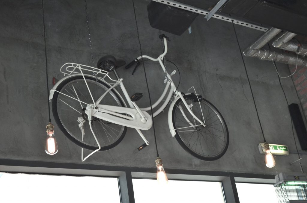 Cycles on the wall give this place a super hispter feel!|Friends' Avenue|JLT