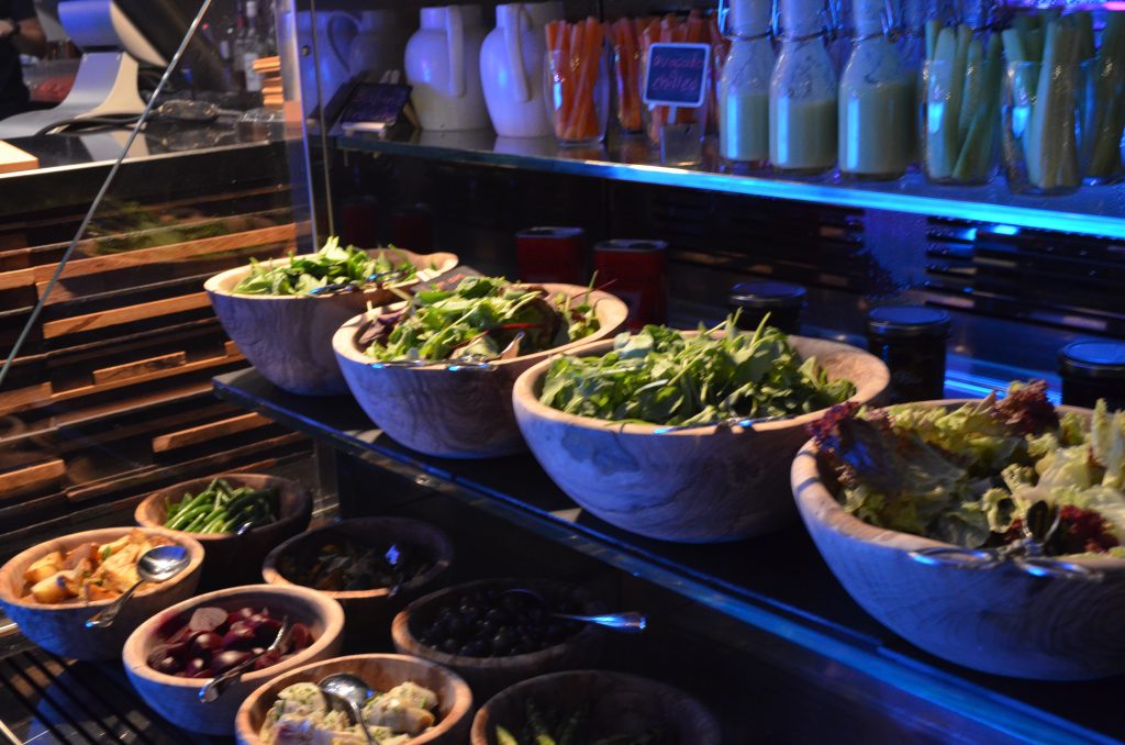 A large salad station|Sea-Me buffet|The W|Al Habtoor City