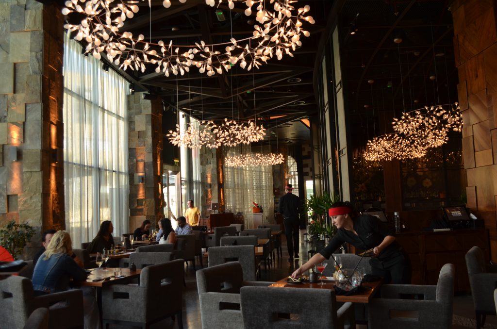 The restaurant does have some beautiful interiors|Katana|Red Sun Brunch|Osusume Brunch