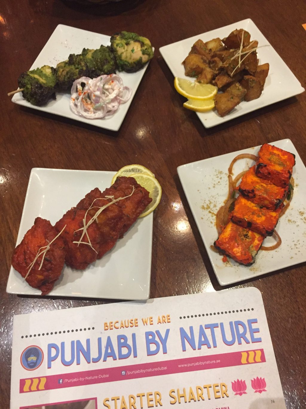 A selection of starters|Punjabi By Nature