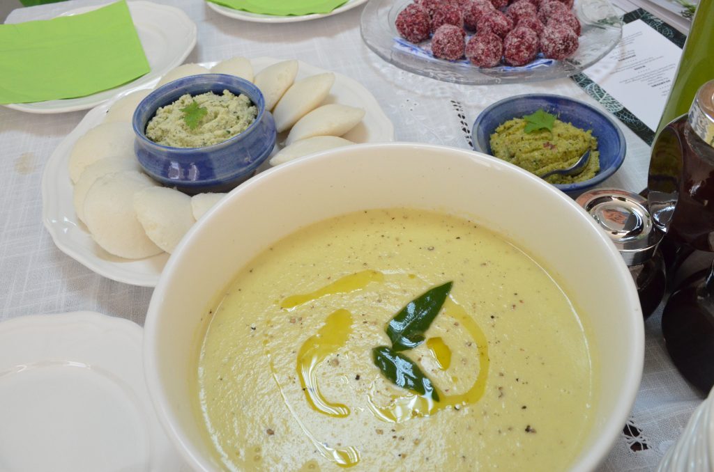 The products of my 'labour', the potato and goat cheese soup!|Thermomix Middle East|Dubai