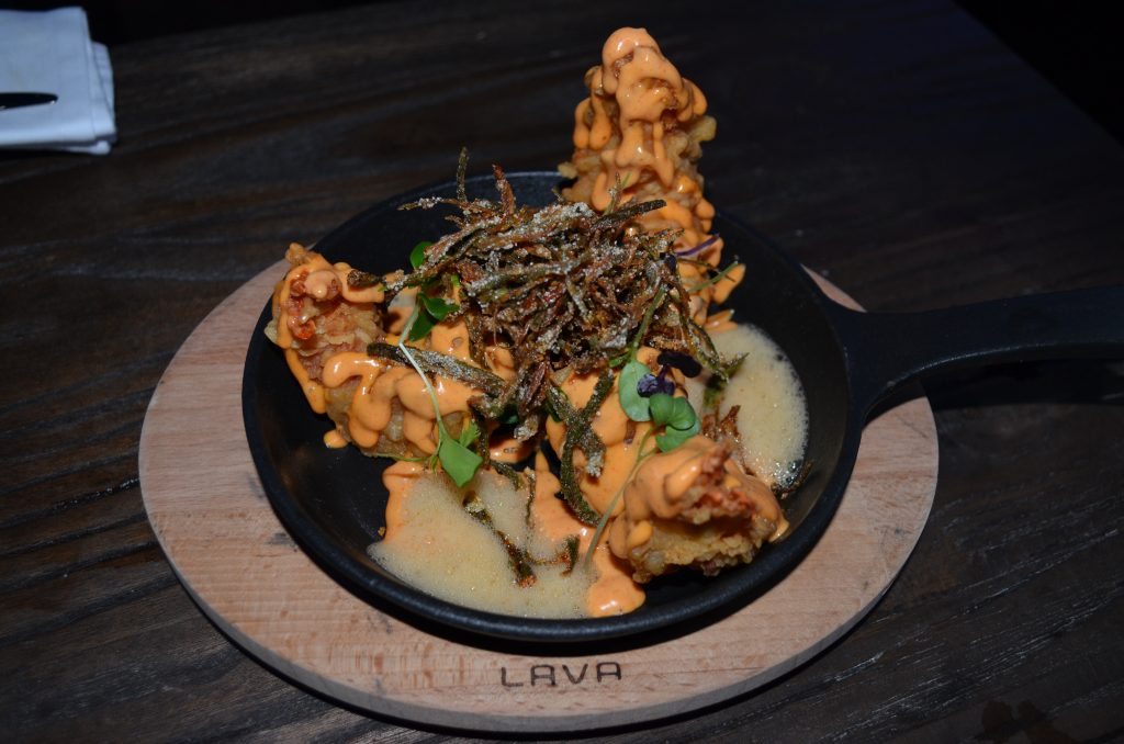 Habanero shrimp with chilli air|Stock Exchange Bar Roda Al Murooj Rotana|Om Nom Nirvana